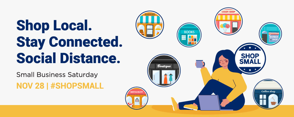 Shop Local Stay Connected Small Business Saturday image