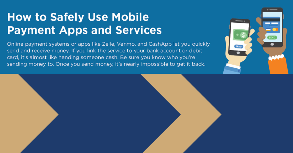 how to safely use mobile payment apps aba infographic