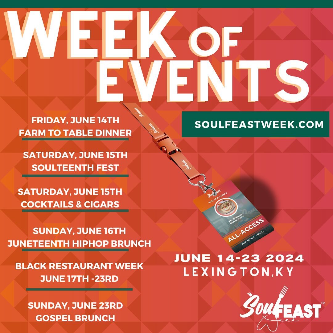 Soulfeast Week of Events Flyer