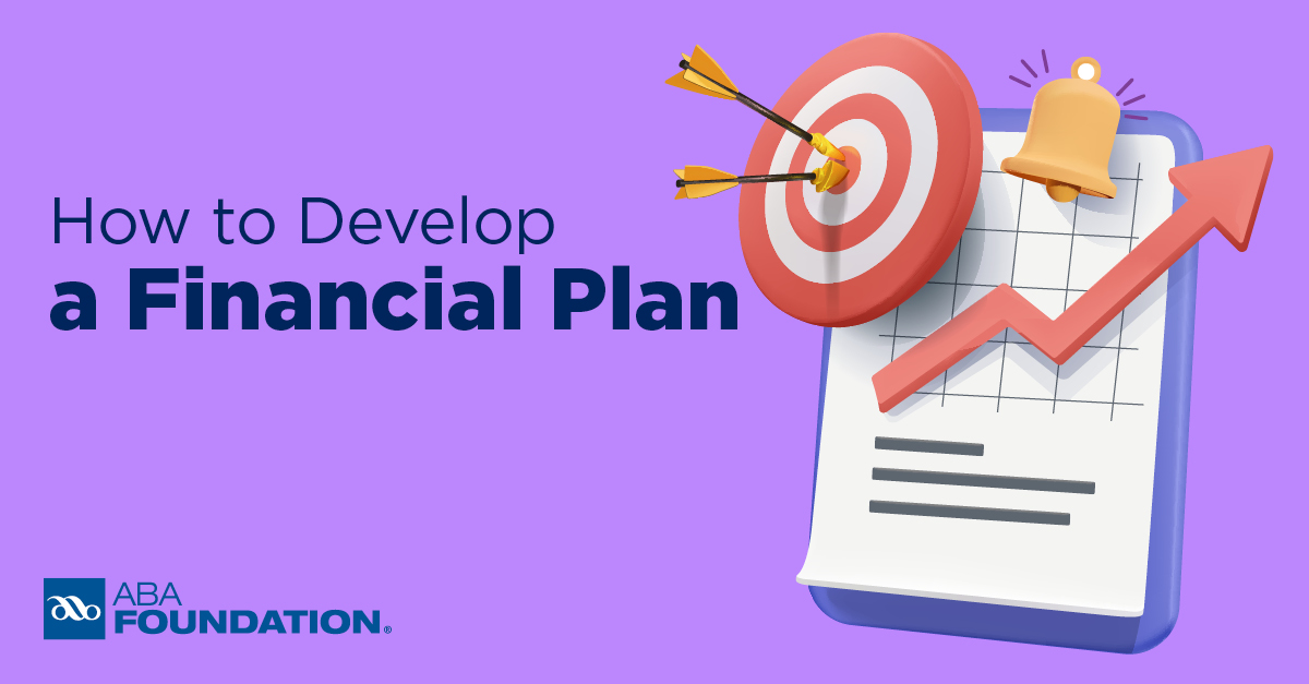 how to develop a financial plan aba graphic