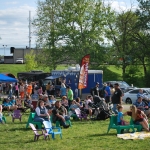 People sitting in chairs at Legacy Nights in Winchester