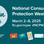 FTC National Consumer Protection Week: Credit Freezes & Fraud Alerts graphic